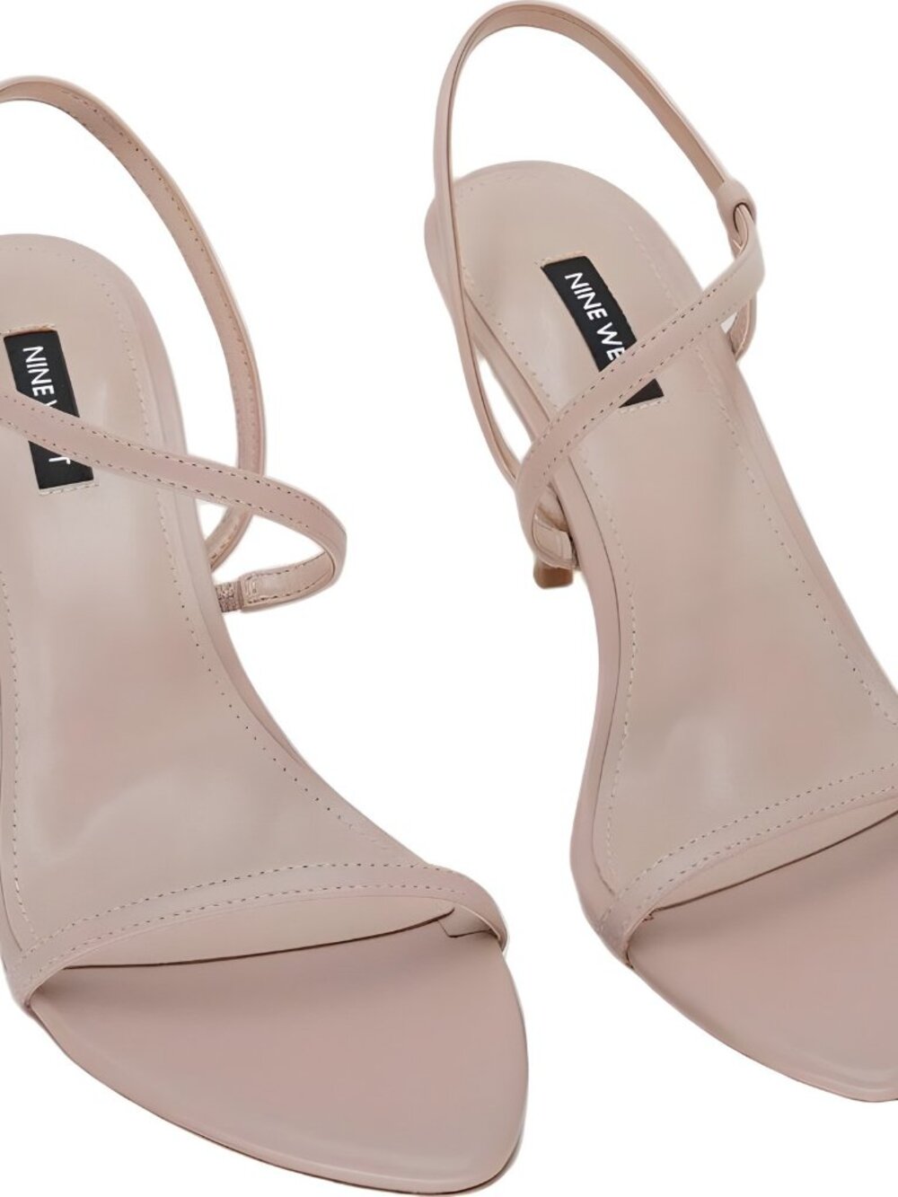Nine West Carolyn Slingback Pointed Toe Sandal Light Natural 8.5M